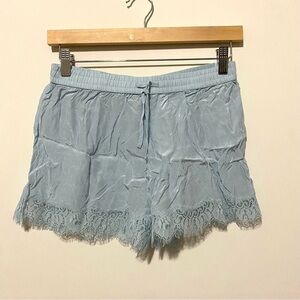 Victorias Secret Baby Blue Viscose Sleep Shorts